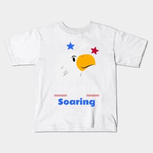 Proudly Soaring 4th of July Bald Eagle Kids T-Shirt